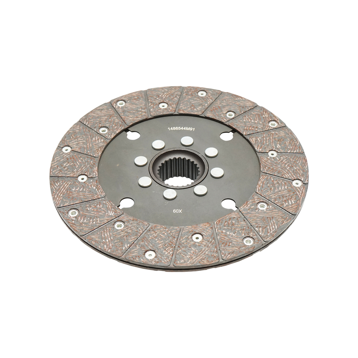 Disc ambreiaj priza de putere Massey Ferguson diametru exterior 250mm, interior 1-38mm, interior 2-41mm, 25 caneluri OEM 1865836M91 - imagine 2