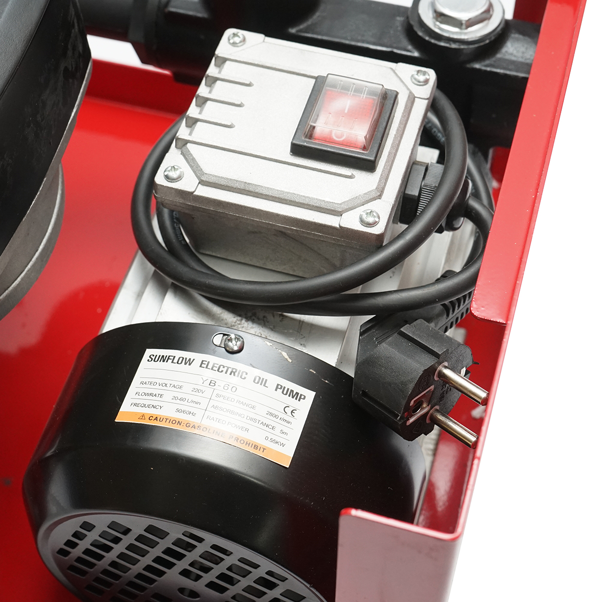 Kit pompa transfer motorina 220V 550W cu contor, furtun aspiratie 1,5m, furtun transfer 4m si pistol Breckner Germany - imagine 8