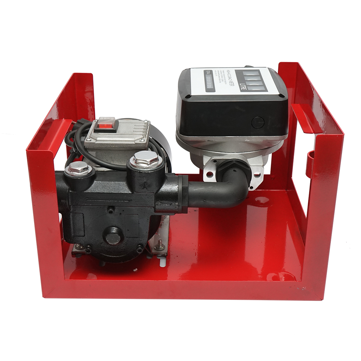 Kit pompa transfer motorina 220V 550W cu contor, furtun aspiratie 1,5m, furtun transfer 4m si pistol Breckner Germany - imagine 3