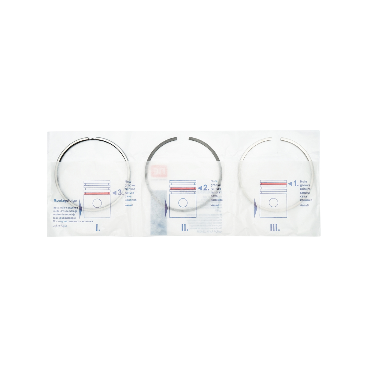 Set segmenti pentru 1 piston fi 98.42mm 3,16x2,38x4,74mm pentru Case IH 3144452R92 - imagine 4