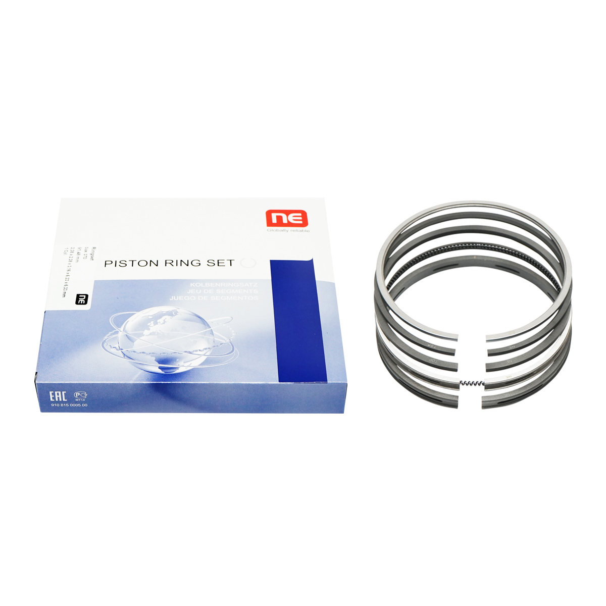 Set segmenti pentru 1 piston fi 91,48mm 2,38x2,38x3,16x6,33x6,33mm pentru Perkins, Massey Ferguson, Landini 734470M91