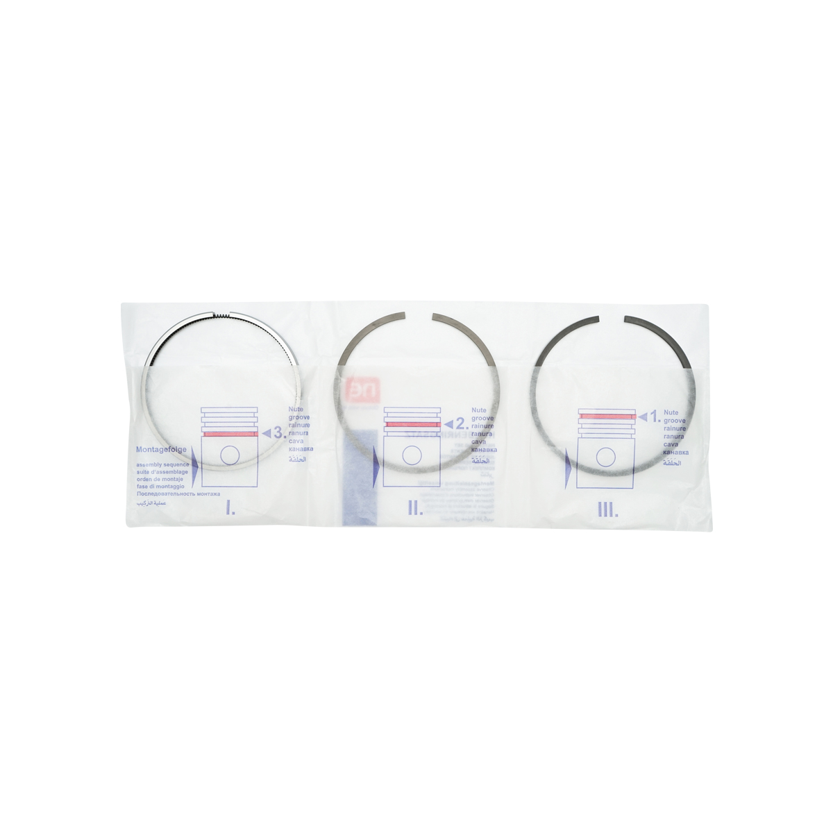 Set segmenti pentru 1 piston fi 98mm 2,38x2,38x5mm pentru John Deere AR70633 - imagine 4