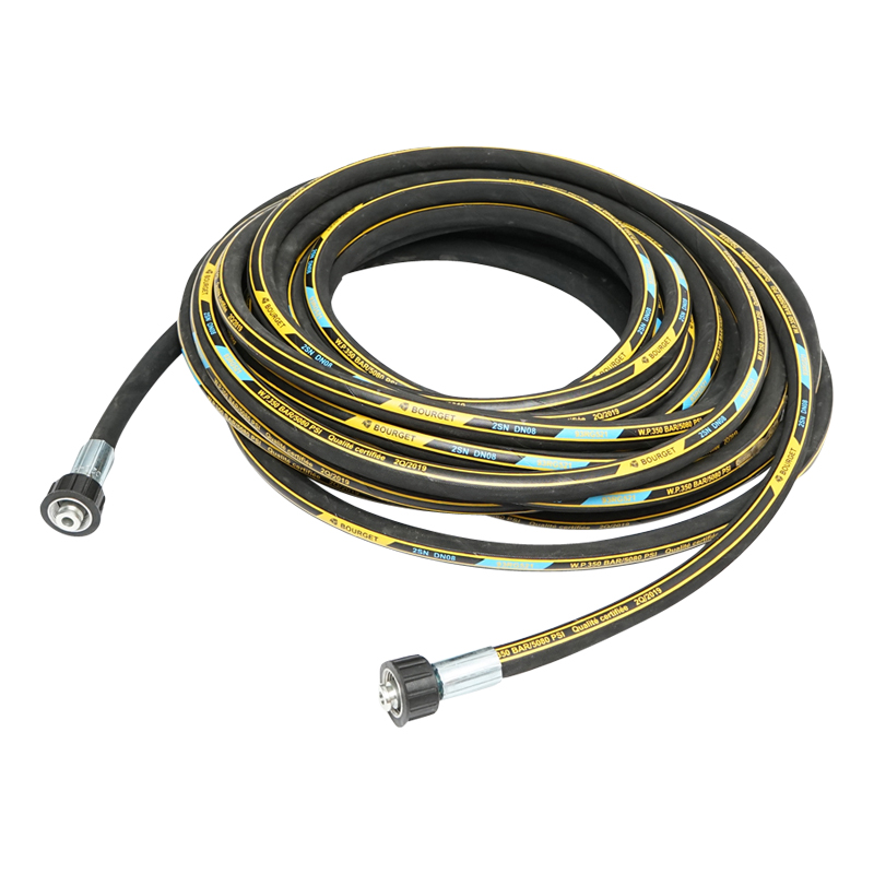 Rola 16,6m furtun spalatorie DN8 1SN cu mufa 22x1,5mm la ambele capete - imagine 3