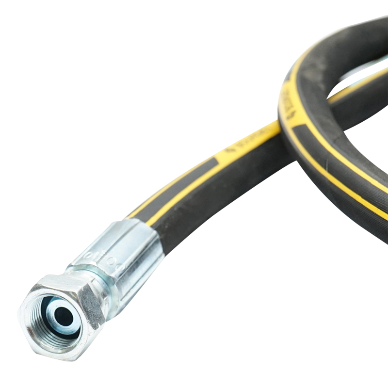 Rola 10m furtun spalatorie DN8 2SN cu mufa 22x1,5mm si armatura 3/8 la capete - imagine 3