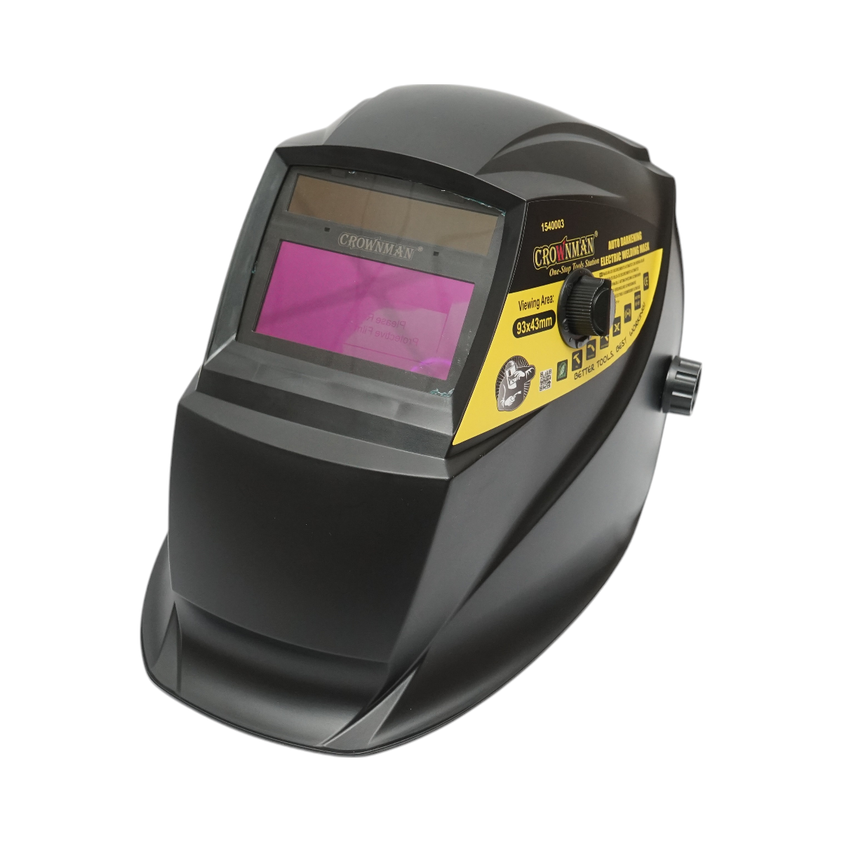 Masca de sudura automata cu cristale Crownman
