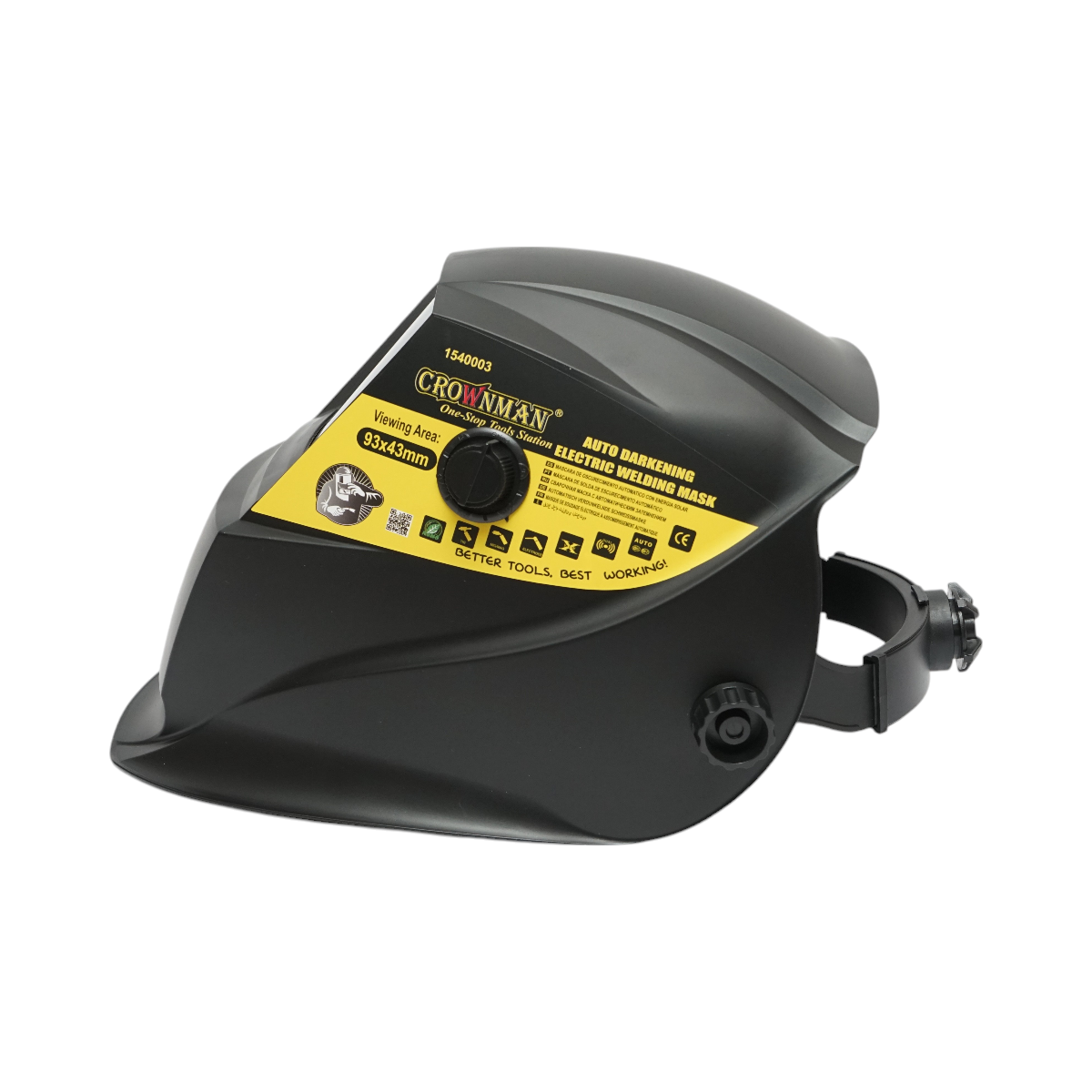 Masca de sudura automata cu cristale Crownman - imagine 2