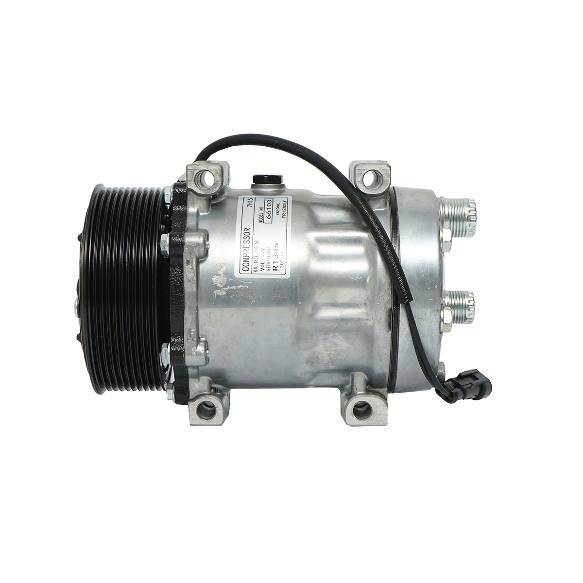 Compresor clima AC 12V New Holland, Case IH Z=10 cod OEM 87709773, 87300121, QP7H15-6020G - imagine 3