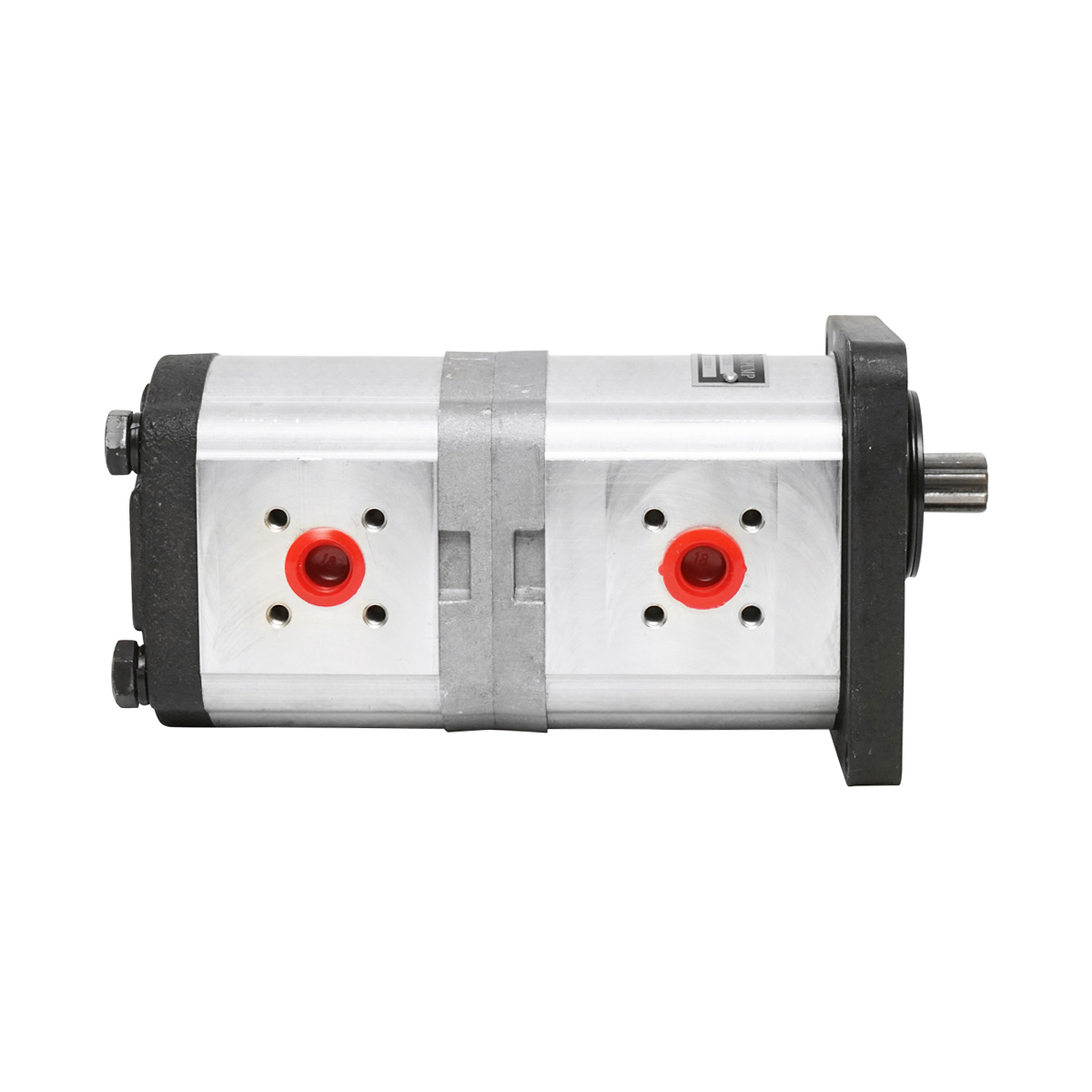 Pompa hidraulica dubla sens pe stanga, debit 22+14cm3 pentru New Holland, Case IH OEM 47129338 - imagine 3