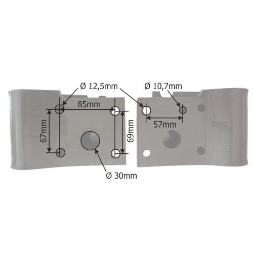 Set arc foaie mecanism hidraulic stanga/dreapta pentru Fendt cod OEM 258861030049 - imagine 4