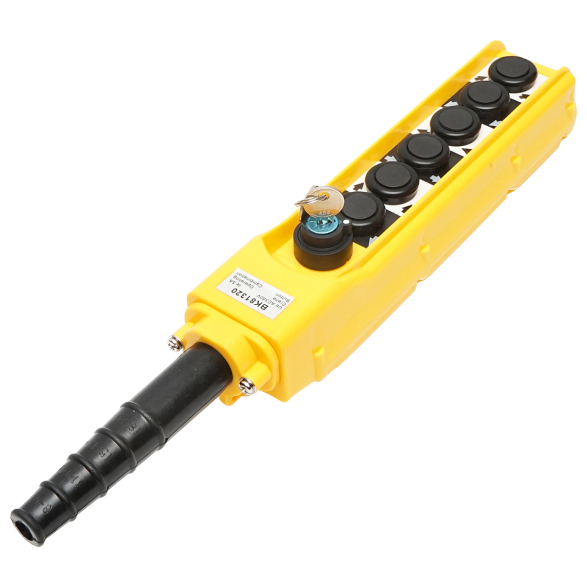 Telecomanda industriala cu 6 comenzi si contact general cu cheie 380V Breckner Germany - imagine 4