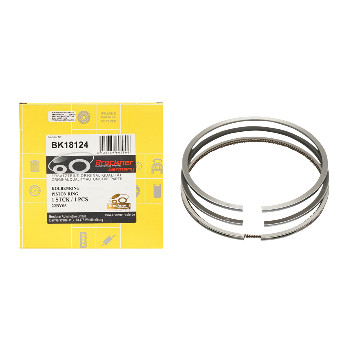 Set segmenti piston pentru Fiat cu motor Iveco 8365.25 cod OEM 1902408, 1930234, 1930753, 23/34-264