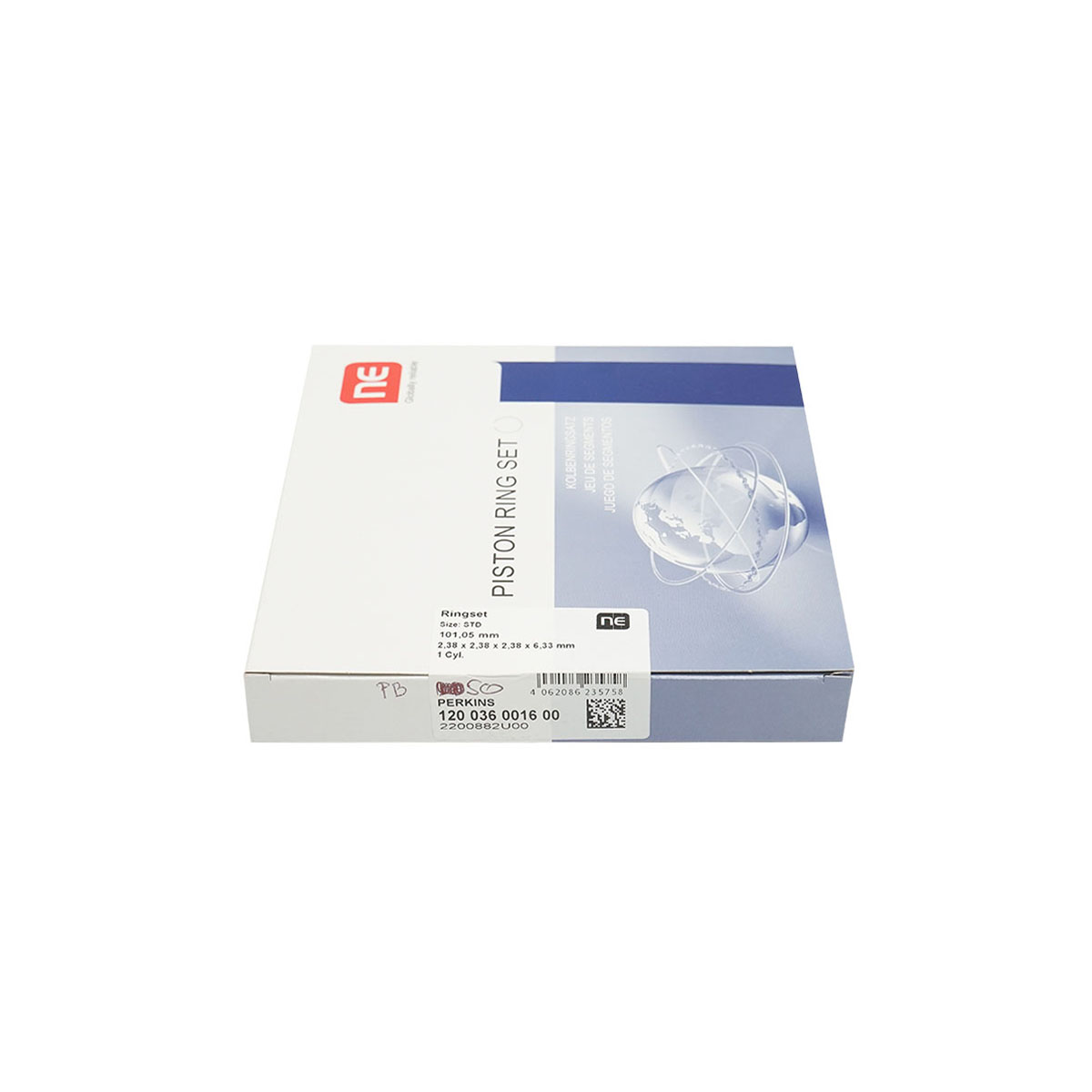 Set segmenti pentru motor Perkins NPR Fi 101mm, 2,38x2,38x2,38x6,35mm - imagine 4