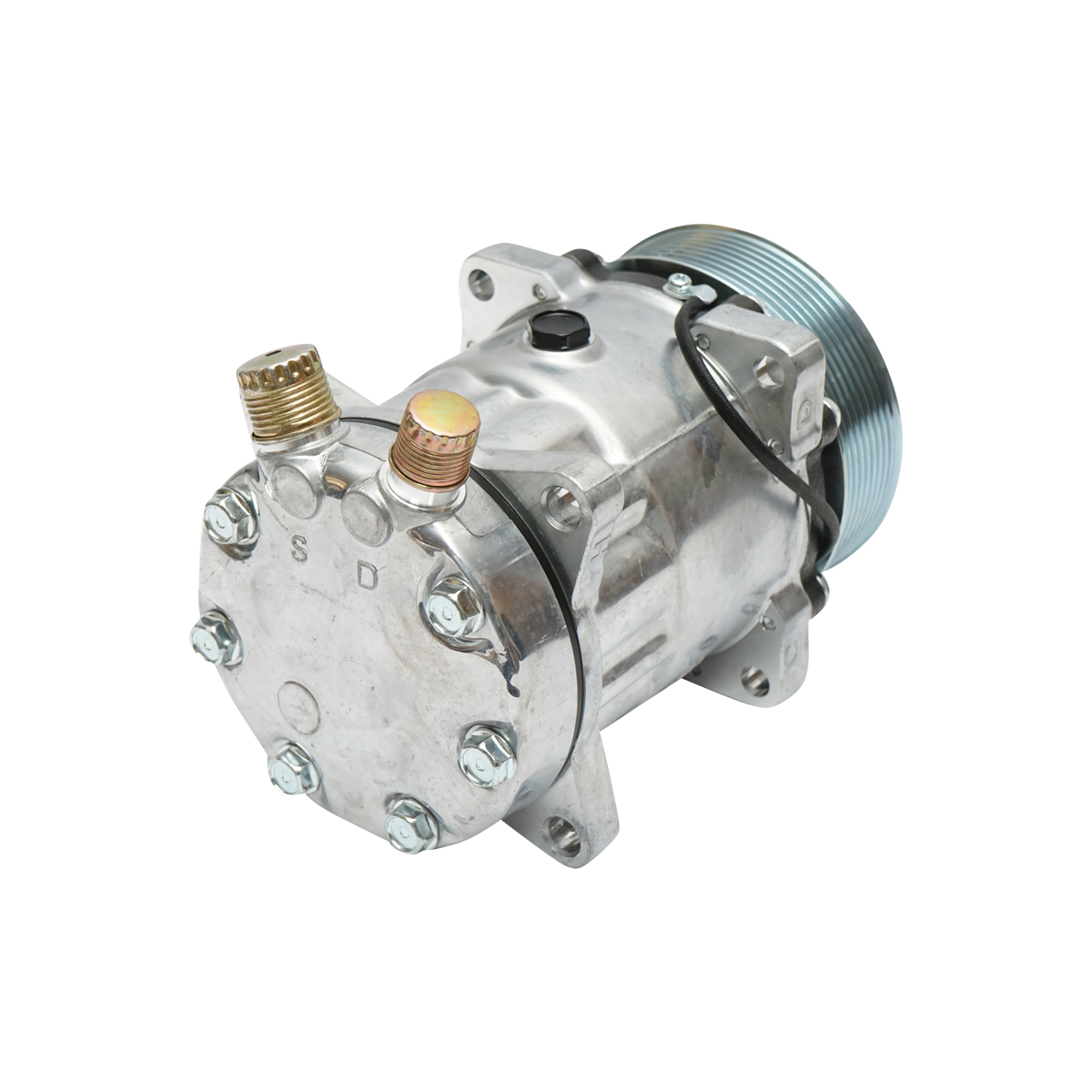 Compresor clima A/C Mercedes Sprinter, Case IH, Fiat, Ford, New Holland cod OEM 82016158, 87709786, 82008689, 82002069, 81866263 - imagine 4