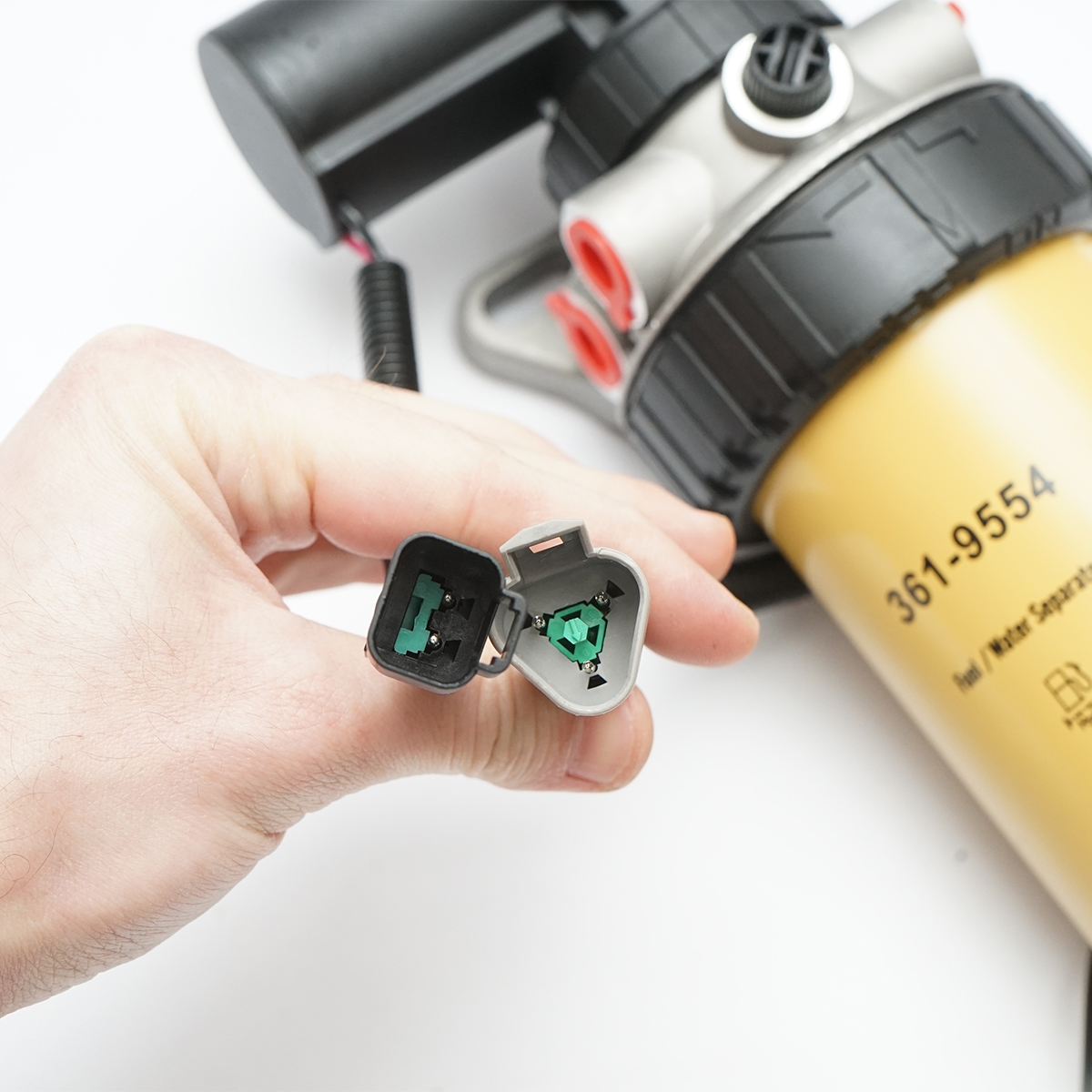 Baterie filtru cu pompa combustibil si separator apa pentru JCB, PERKINS OEM P551426, 32925694, 32921001, WK8113, 26560920 - imagine 4