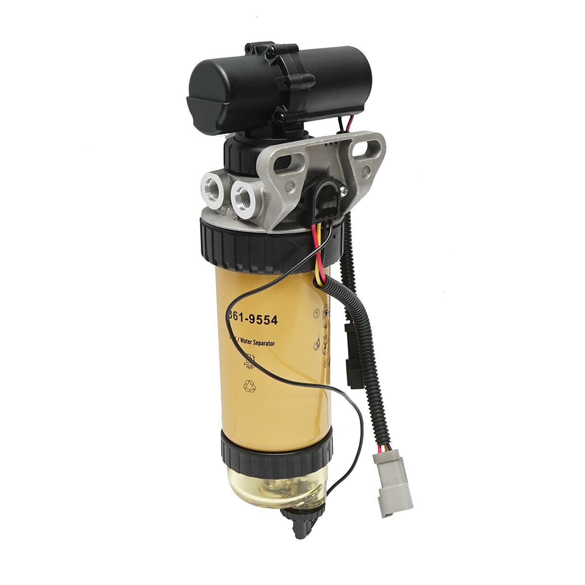 Baterie filtru cu pompa combustibil si separator apa pentru JCB, PERKINS OEM P551426, 32925694, 32921001, WK8113, 26560920 - imagine 2