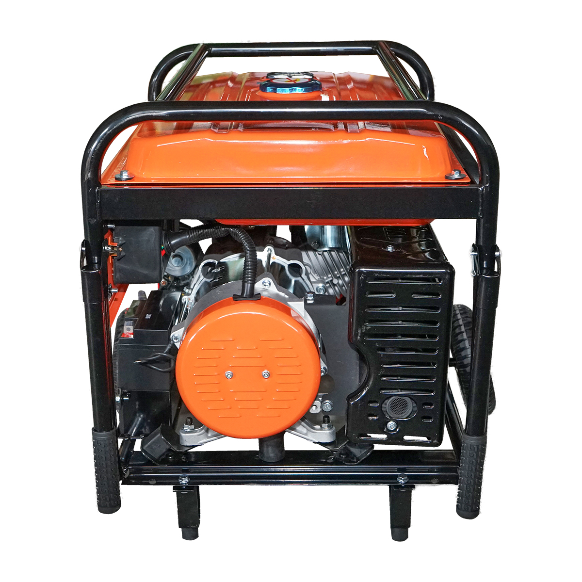 Generator electric 5.5kW/220V, motor pe benzina 15CP, pornire electrica/manuala THOR - imagine 3