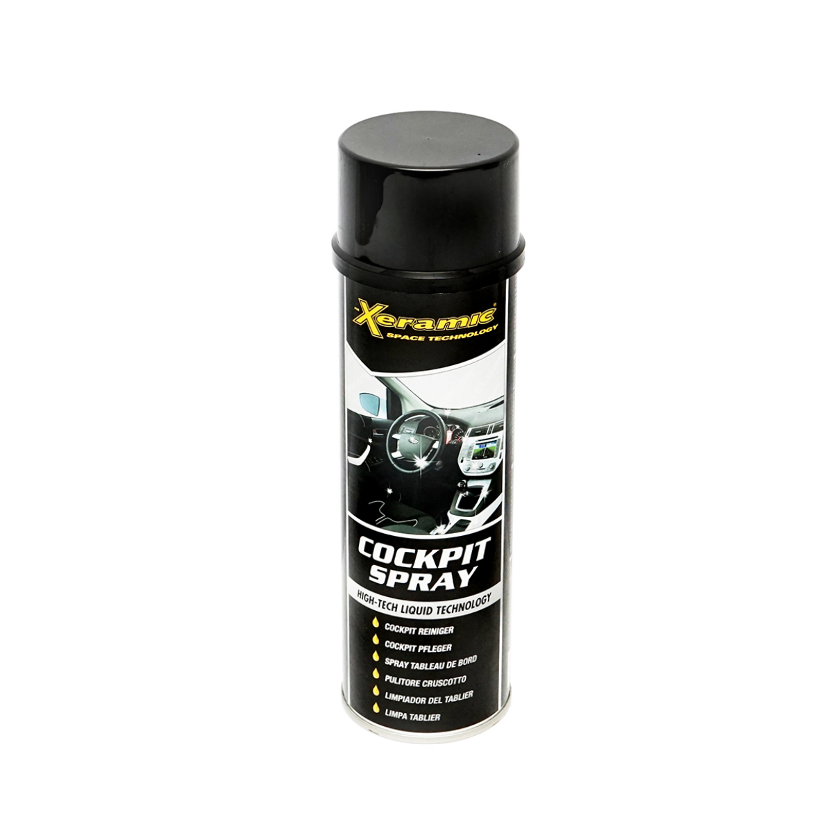 Spray cockpit anti-static incolor pentru curatare auto 500ml Xeramic - imagine 3