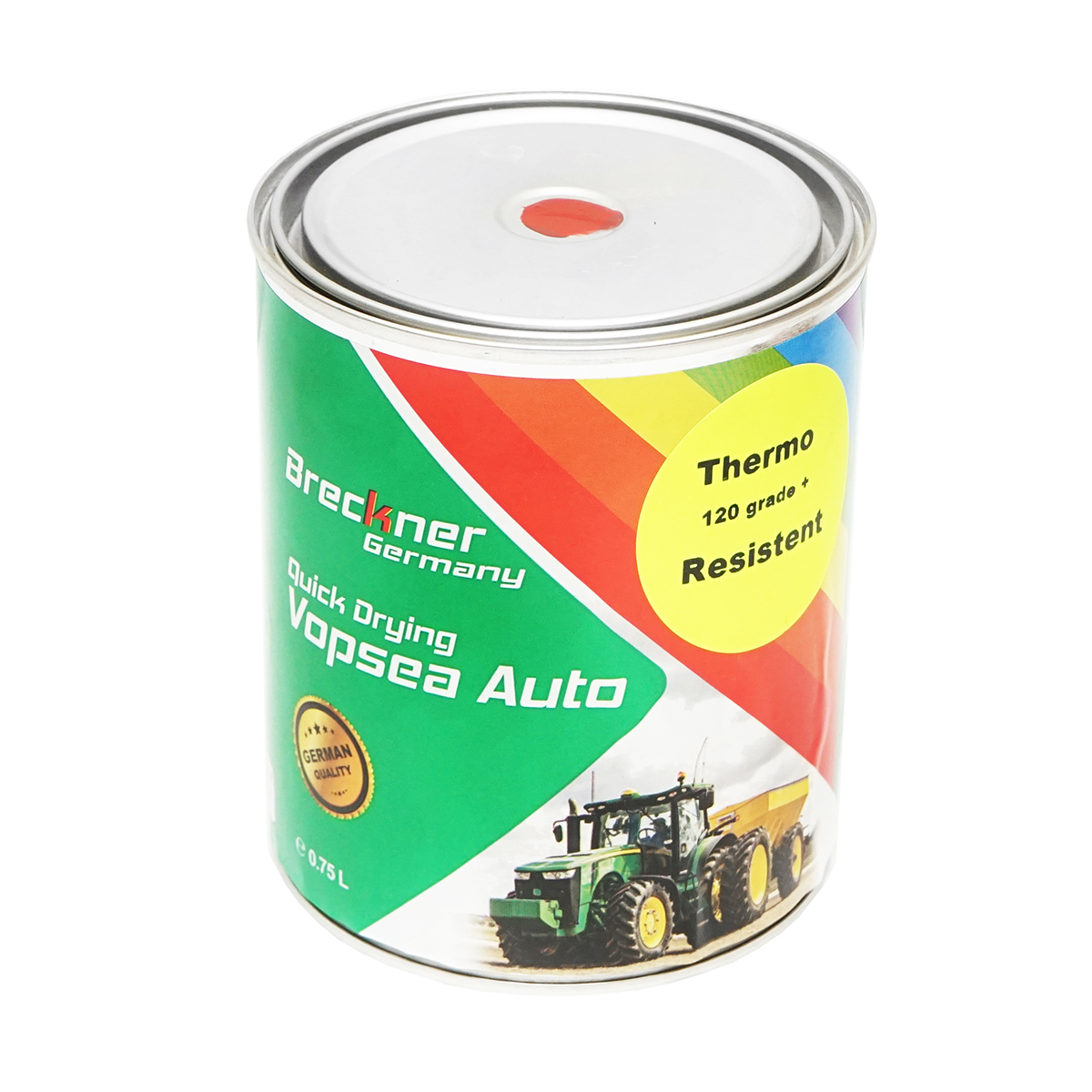 Vopsea auto pentru temperaturi ridicate rosu 0,75L  Breckner Germany (pentru motoare, etriere, etc....)