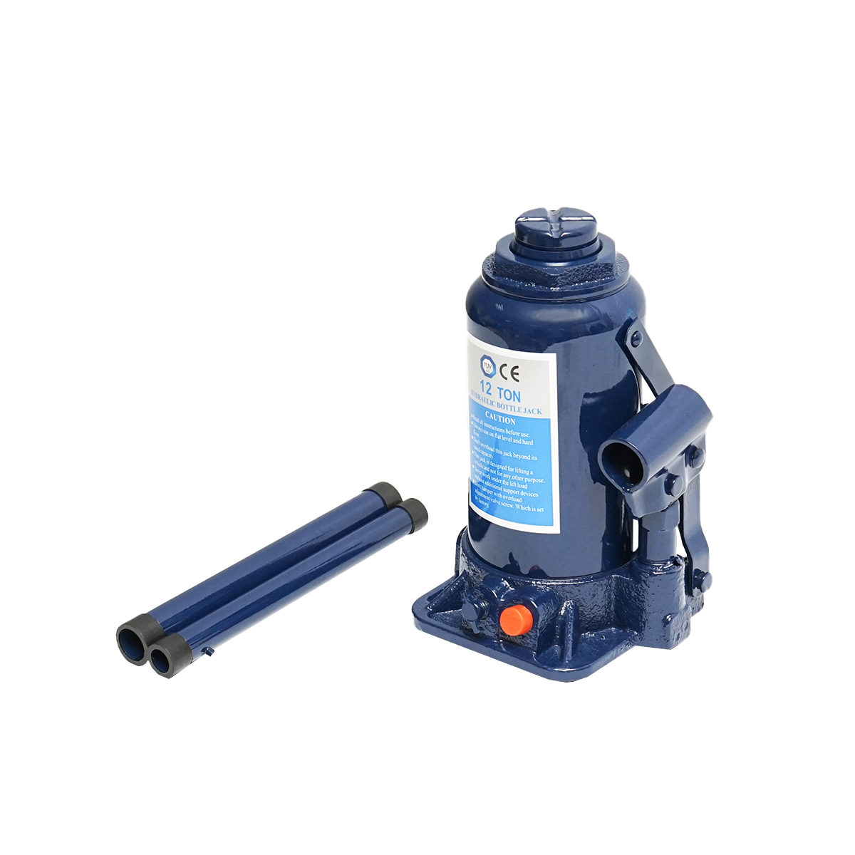 Cric hidraulic tip piston 12 tone cu supapa 210mm - imagine 2