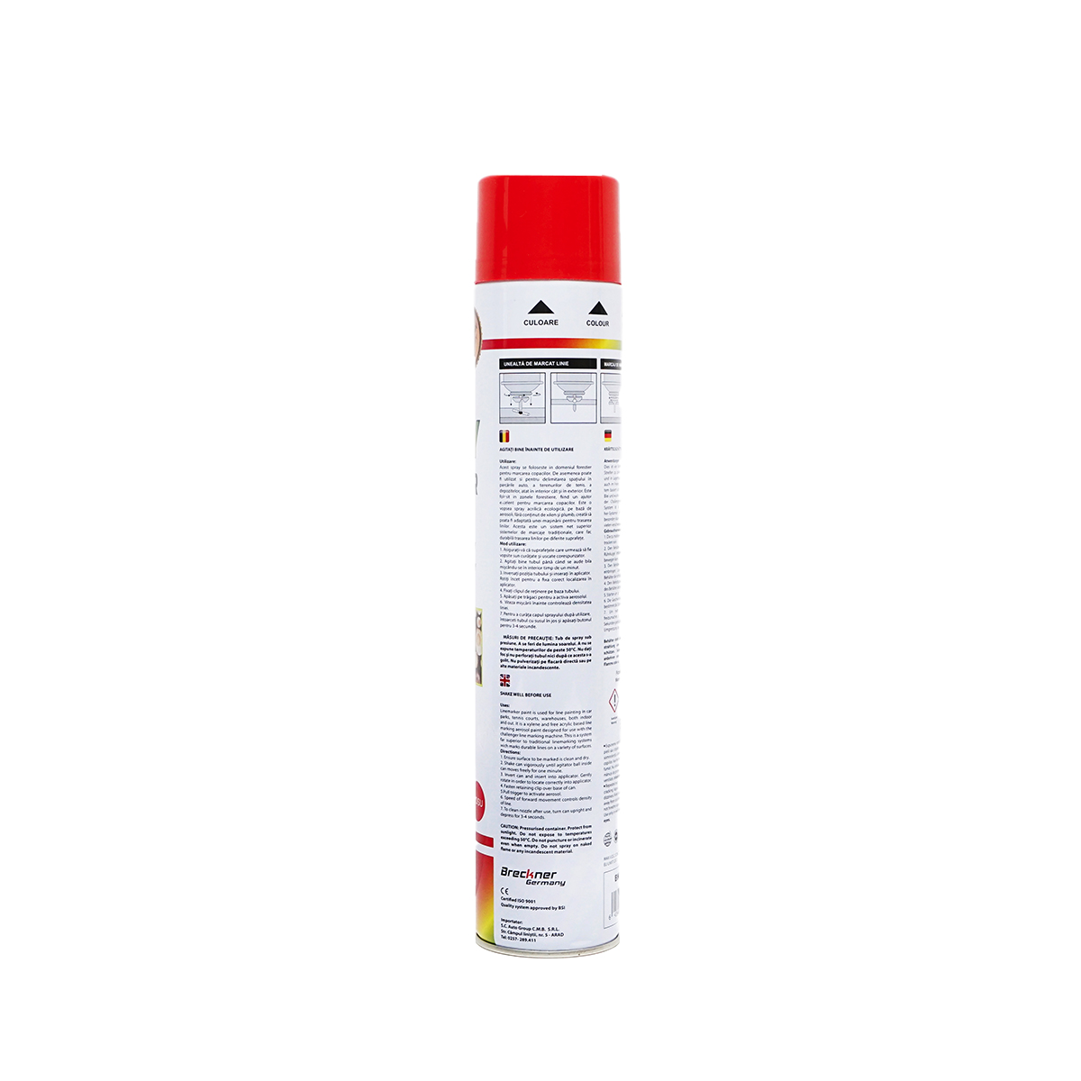 Vopsea spray marcaj forestier rosu 750ml Breckner Germany - imagine 3