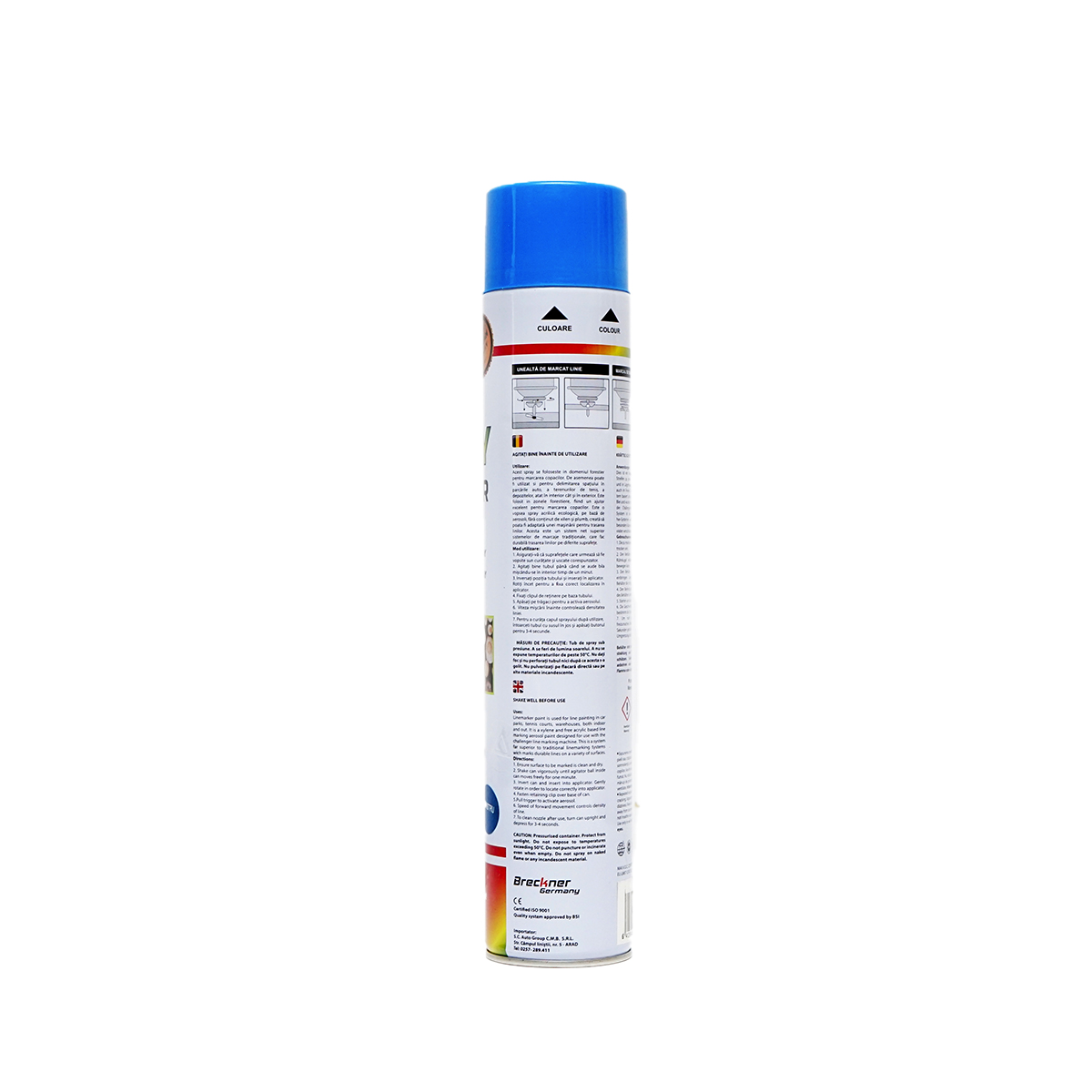 Vopsea spray marcaj forestier albastru 750ml Breckner Germany - imagine 3