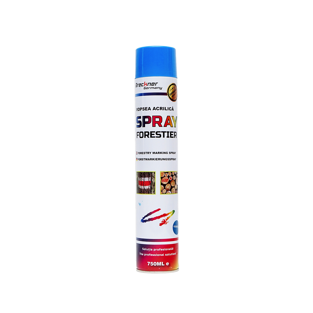 Vopsea spray marcaj forestier albastru 750ml Breckner Germany