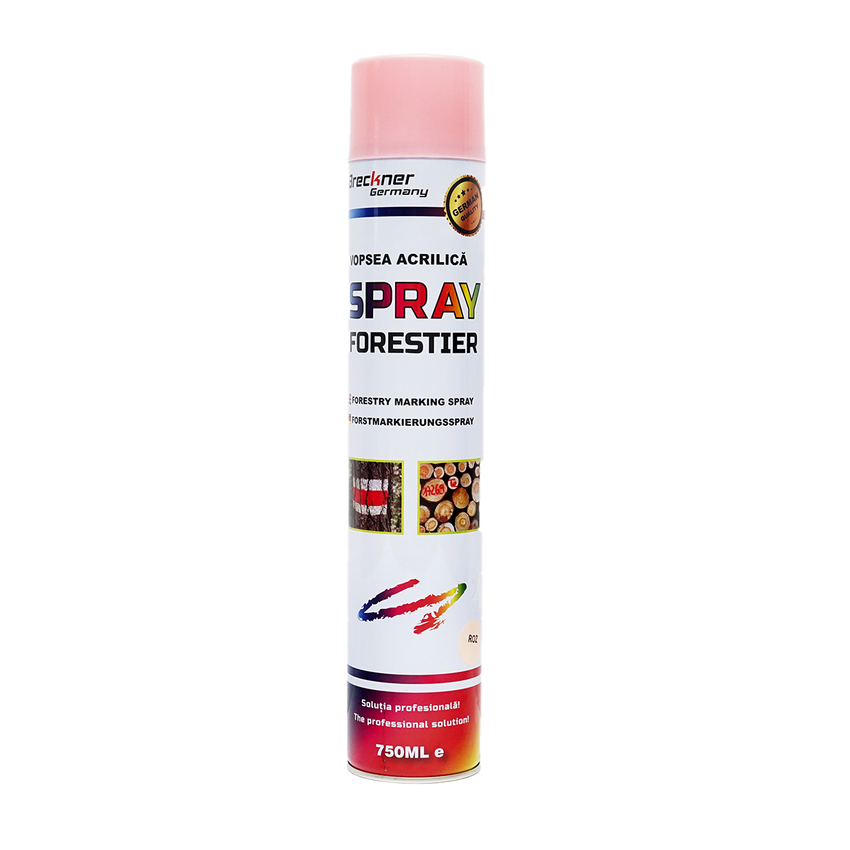 Vopsea spray marcaj forestier roz 750ml Breckner Germany