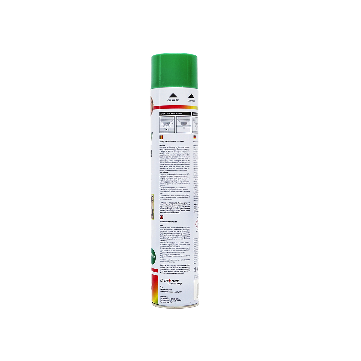 Vopsea spray marcaj forestier verde 750ml Breckner Germany - imagine 3