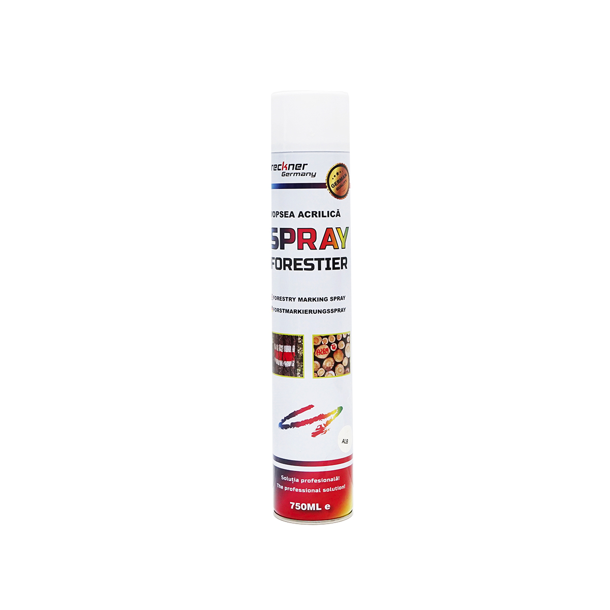Vopsea spray marcaj forestier alb 750ml Breckner Germany