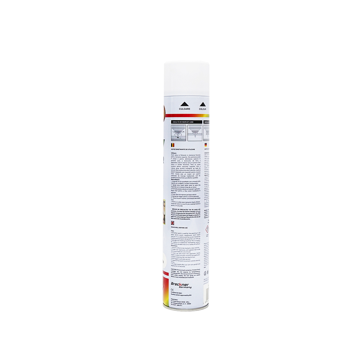 Vopsea spray marcaj forestier alb 750ml Breckner Germany - imagine 3