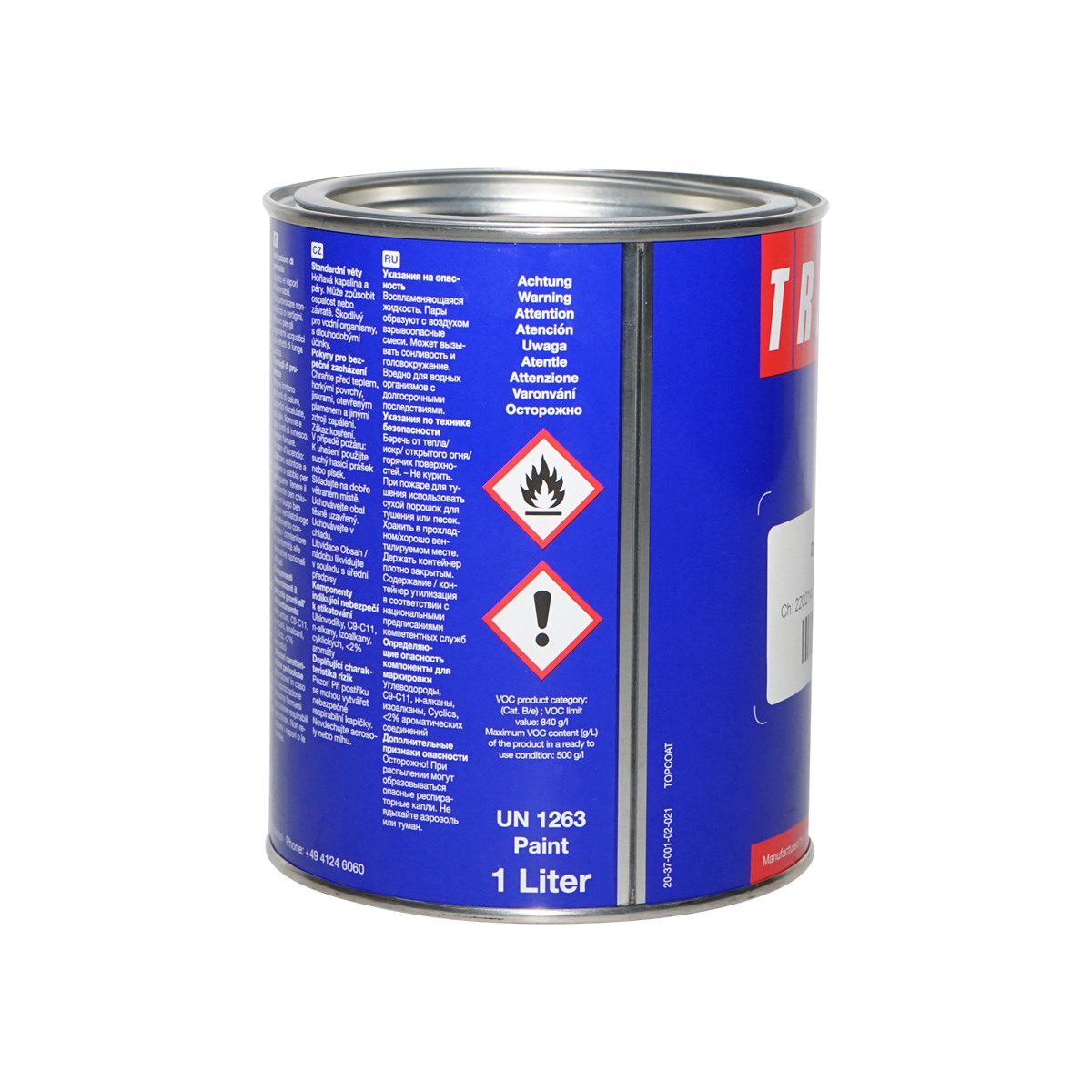 Vopsea auto rosu tip David Brown 1L Tractol - imagine 3