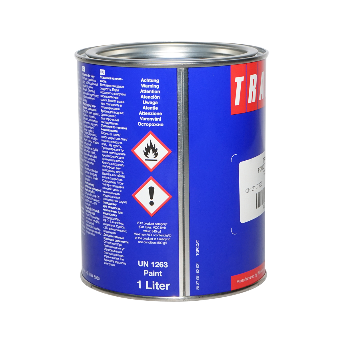 Vopsea auto albastru tip Ford 1L Tractol - imagine 3