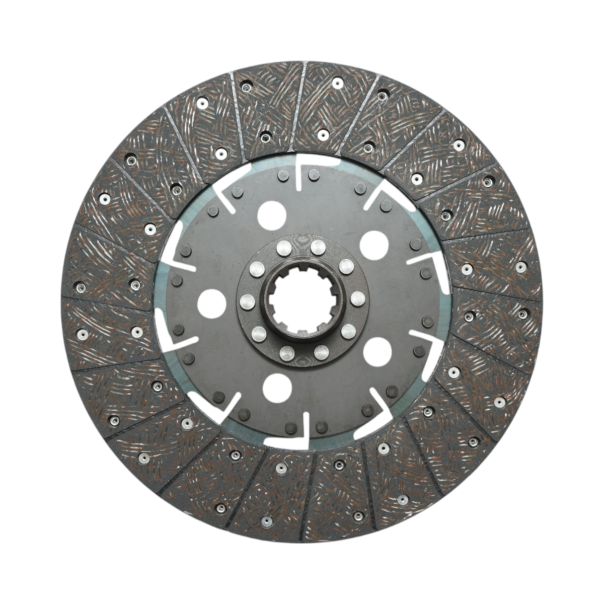 Disc ambreiaj New Holland, Ford D=330mm, Z=10 cod OEM E3NN7550DA, 333008710, 1864600304, 333003210, 82011594, 83937184, 87554548, FNN7550A, 81826679, 81864816, 82004599, 82011593, 83919100, 83983642 - imagine 2