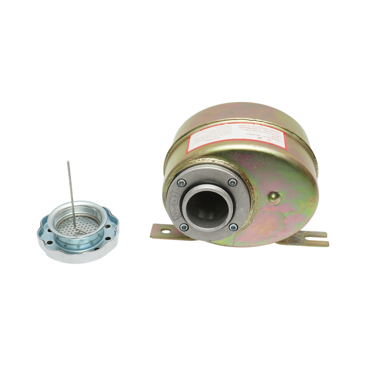 Rezervor ulei servodirectie metalic cu element filtrant, filtru sita incorporat, racord fi 16 - imagine 2