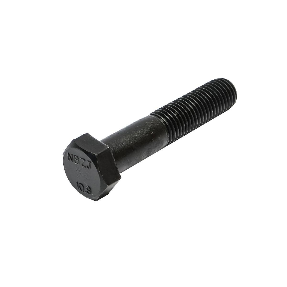 Set 10 surub negru cu cap hexagonal DIN 931 M24x120mm G10.9 - imagine 3