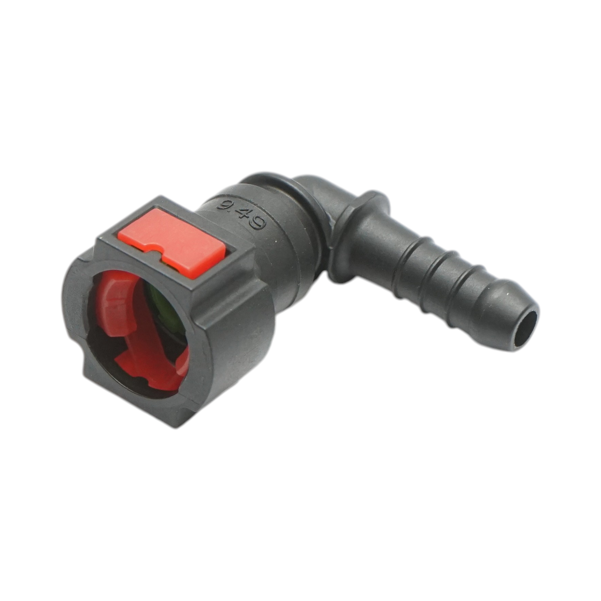 Conector conducta alimentare rosu New Holland, Steyr, Case IH cod OEM 87489624 - imagine 3