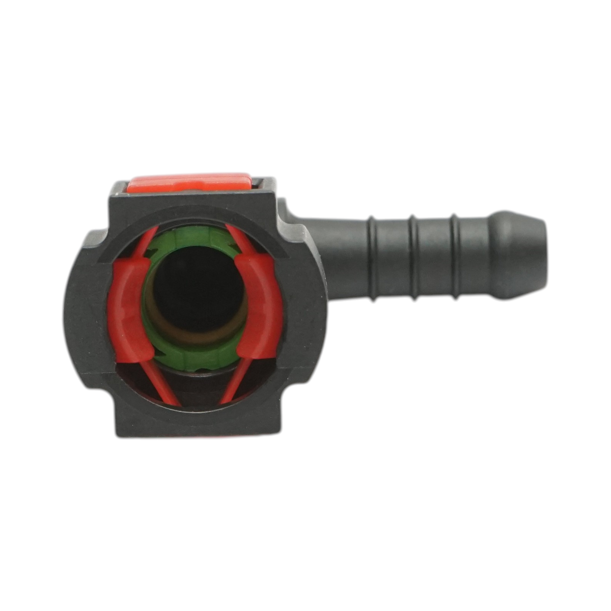 Conector conducta alimentare rosu New Holland, Steyr, Case IH cod OEM 87489624 - imagine 4