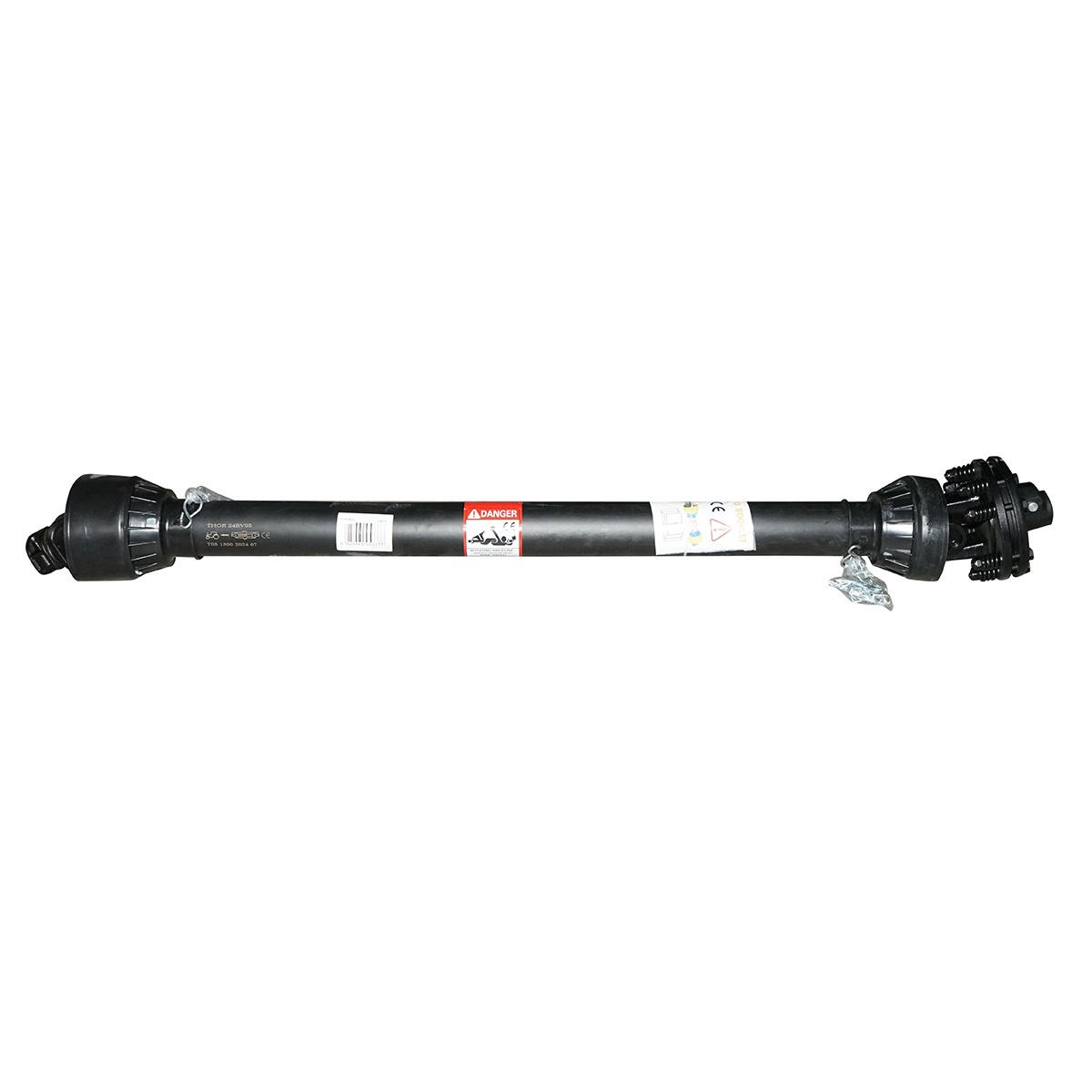 Cardan 1500 mm T5 cu ambreiaj compus din 2 discuri cruce 30,2x80 (teava triunghiulara) 1 3/8 Z=6