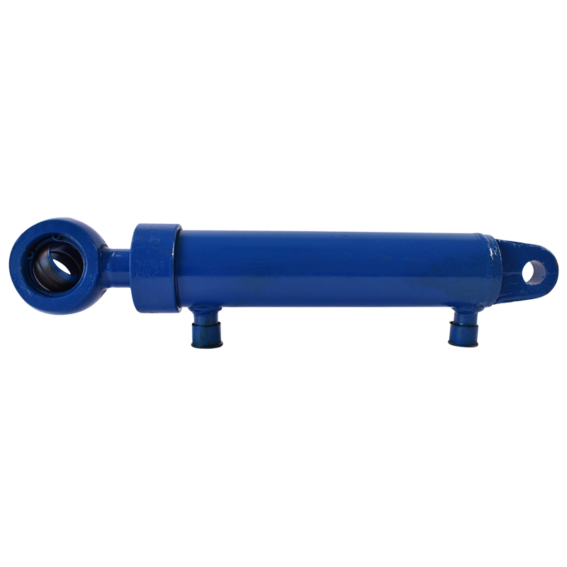 Cilindru hidraulic plug reversibil 54x60x30x370x200 cu racord hidraulic piulita fi20 - imagine 2