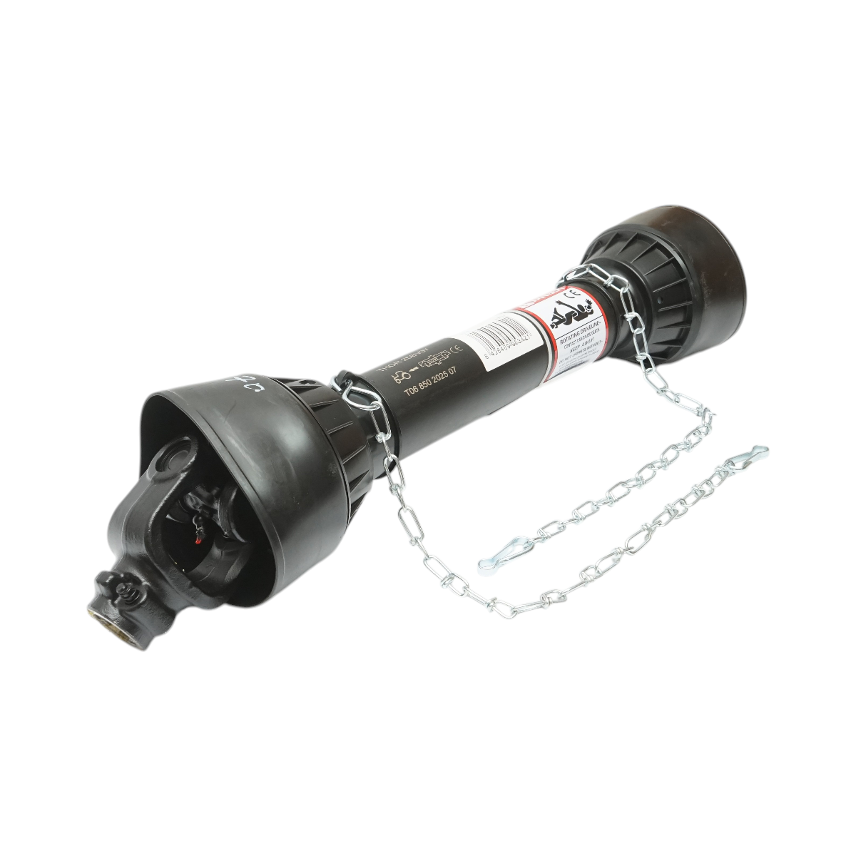 Cardan 850 mm T6 cruce 30,2x92 (teava triunghiulara) 1 3/8 Z=6 freza - imagine 2