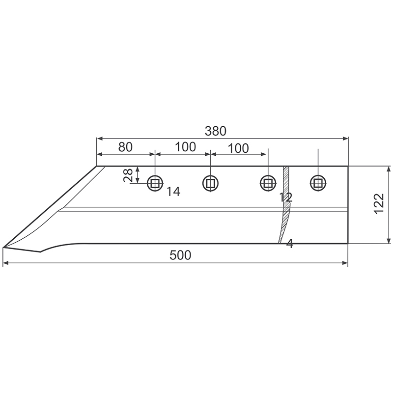 Brazdar plug cu cioc/dalta model Vogel Noot pentru PP3 si PP4 - imagine 3