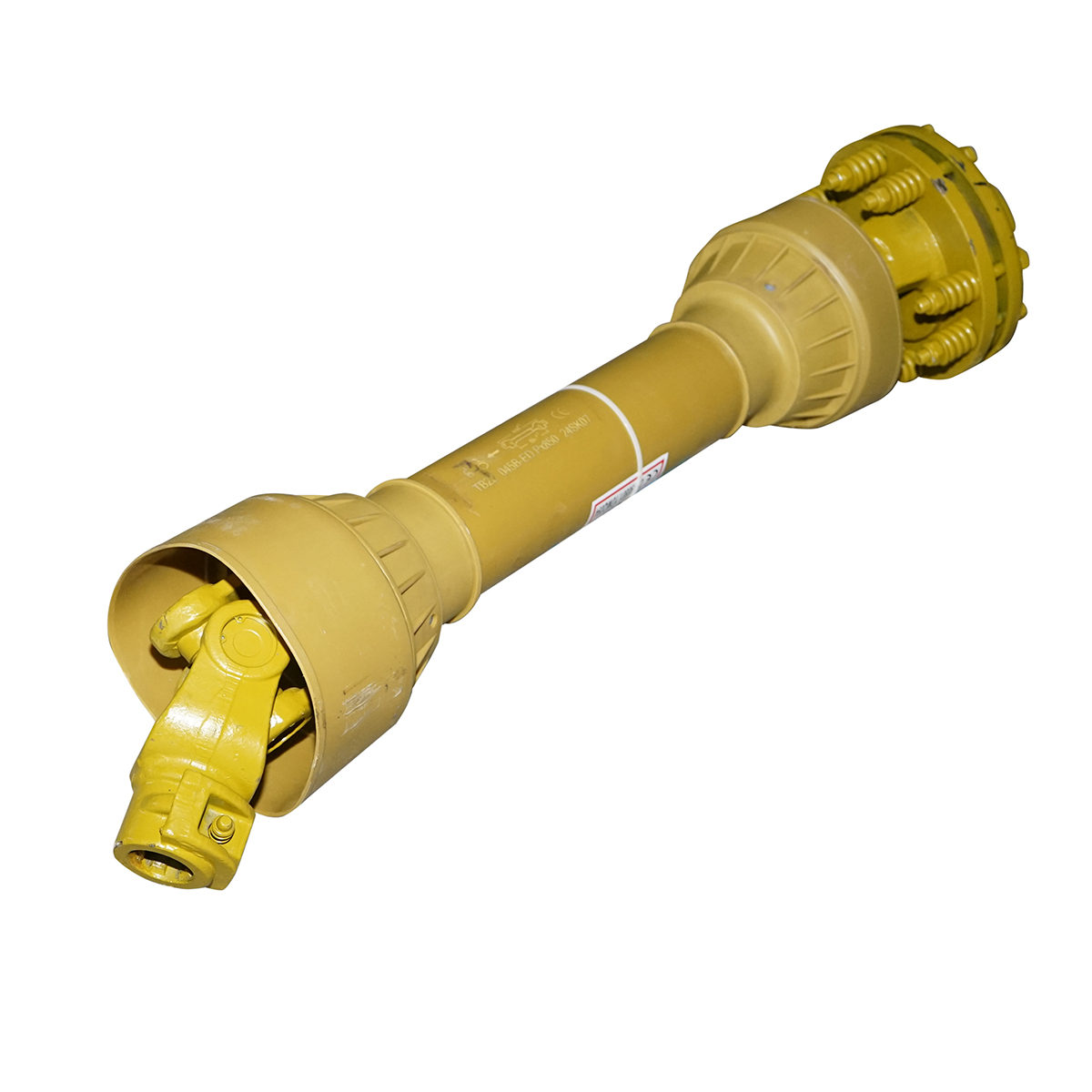 Cardan 850 mm T5 cu ambreiaj compus din 2 discuri cruce 30,2x80 (teava triunghiulara) 1 3/8 Z=6 - imagine 3