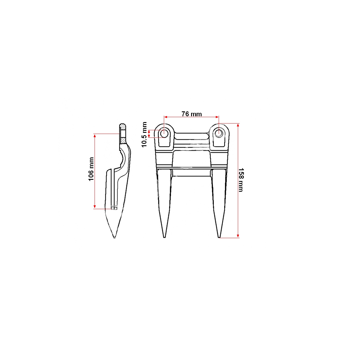 Deget dublu combina Z11228 John Deere - imagine 3