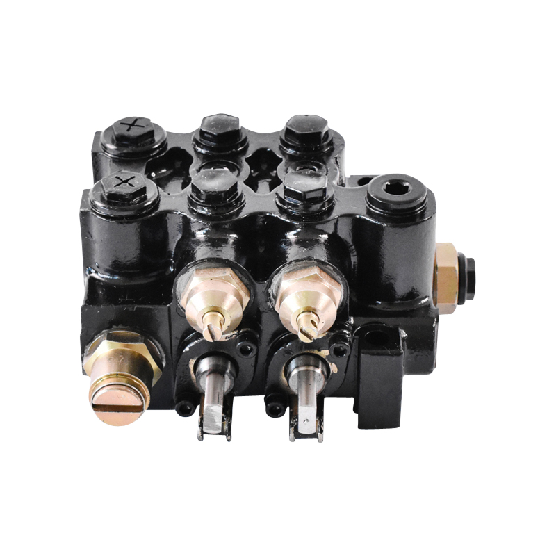 Distribuitor hidraulic cu doua manete profesional, presiune 200 bar 80L/minut - imagine 4