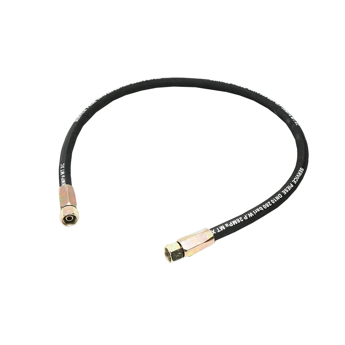 Furtun presiune sertizat cu capete filetate L=1200mm M20 - imagine 2