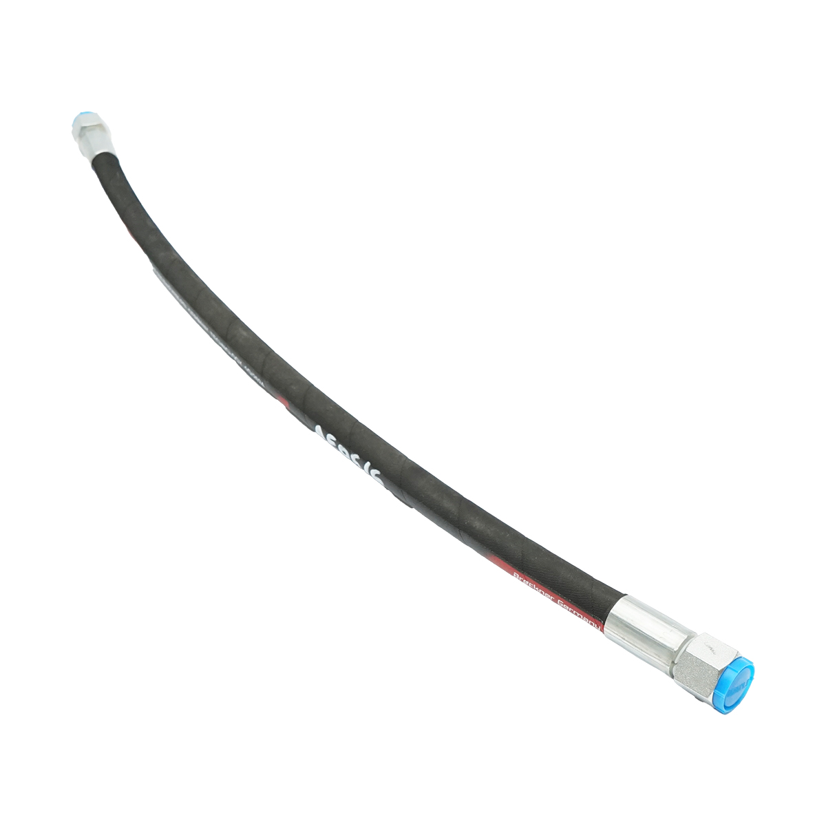 Furtun presiune 2SN DN10 sertizat cu capete fixate hidraulic L = 600 mm (Reductie M20X20) - imagine 2