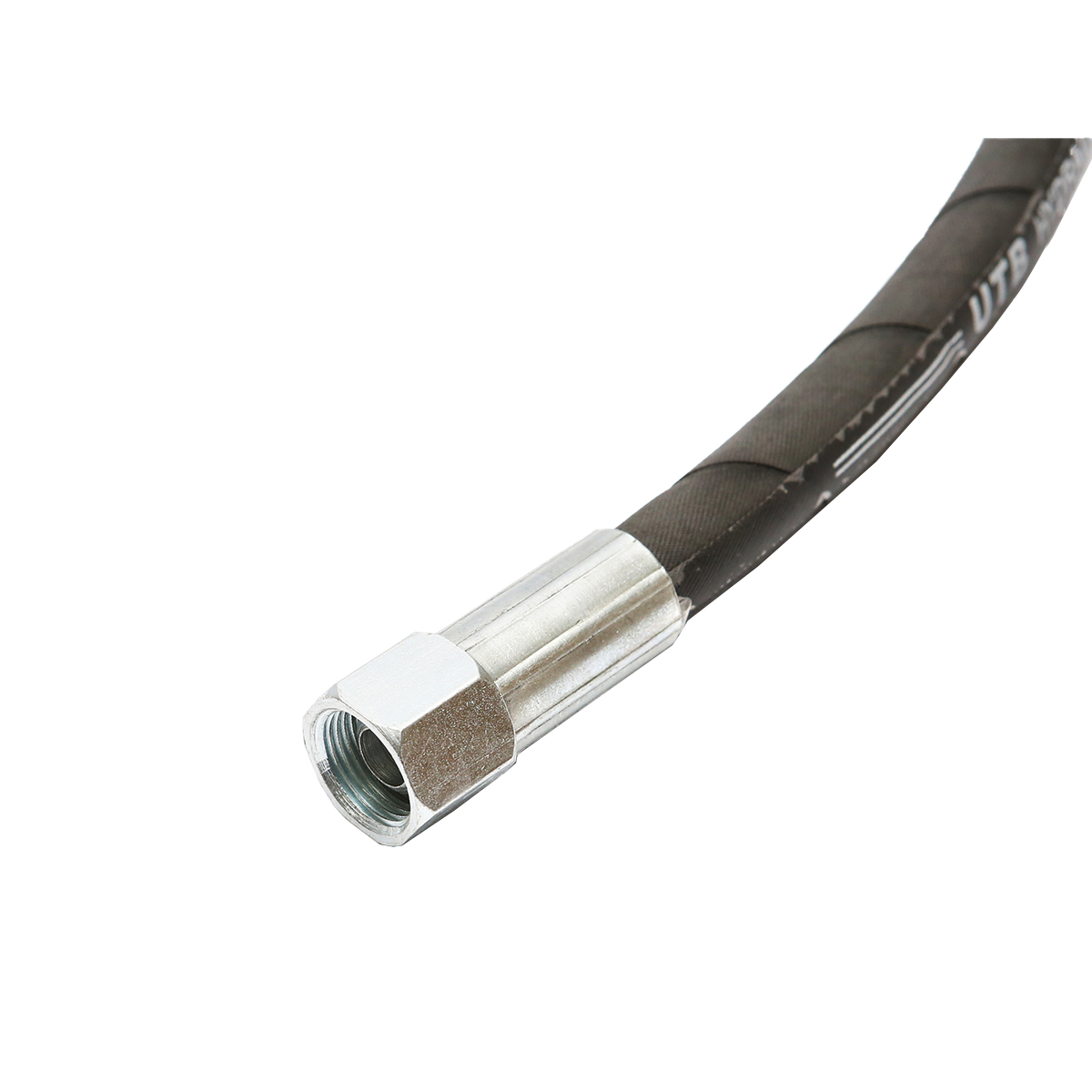 Furtun presiune 2SN DN10 sertizat cu capete fixate hidraulic L = 1000 mm (Reductie M20X20) - imagine 4