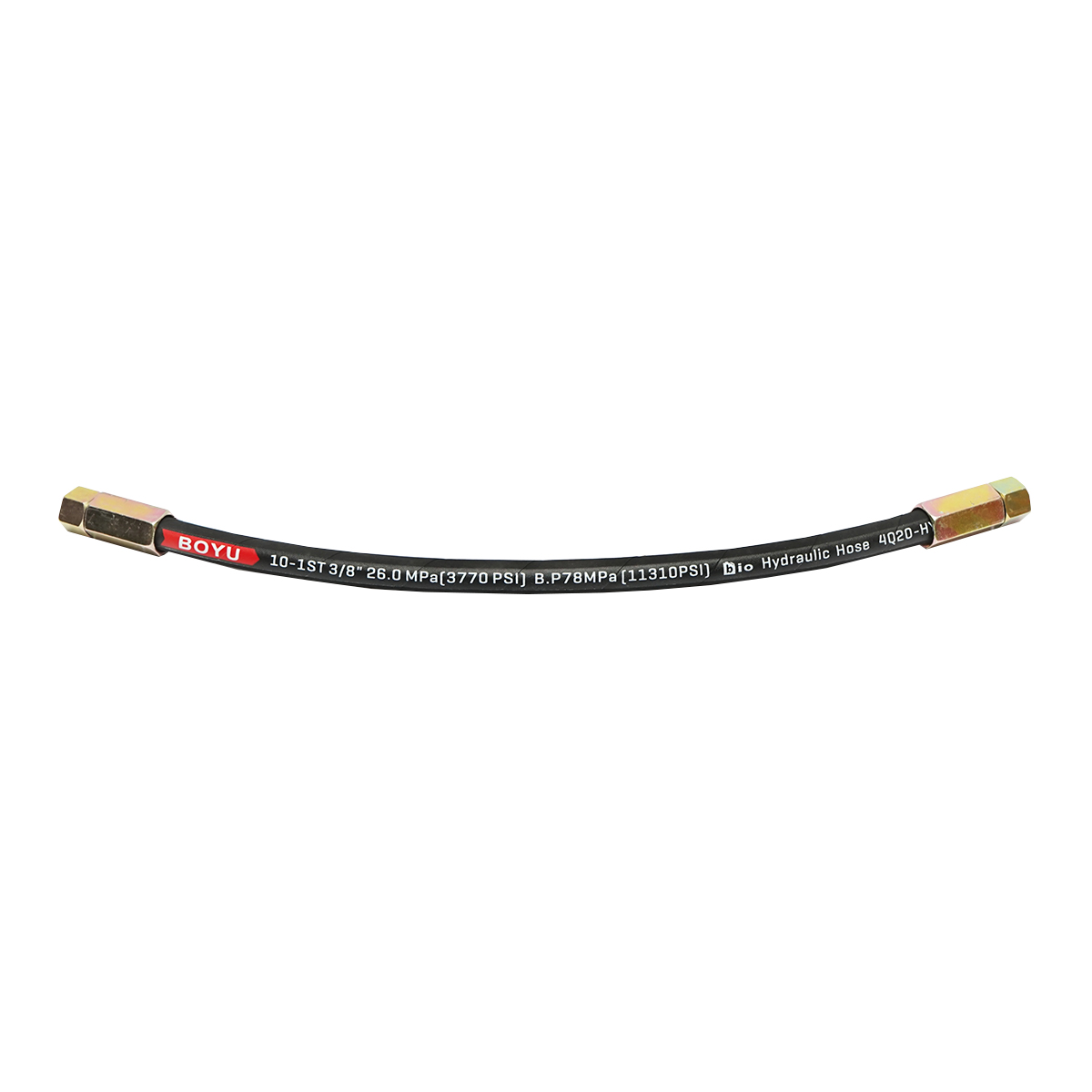 Furtun presiune sertizat cu capete filetate L=600 mm (Reductie M20X20) - imagine 3