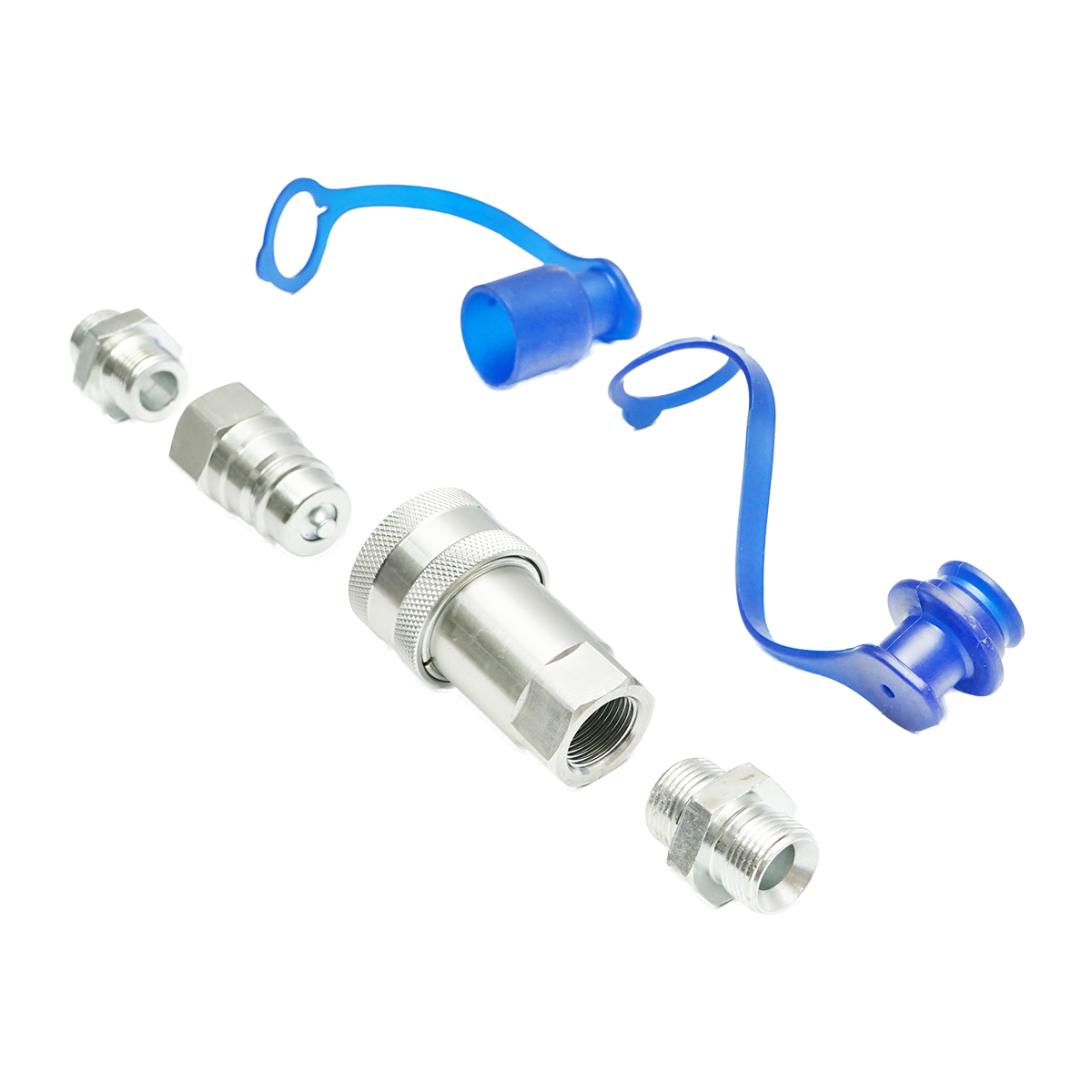 Supapa trecere mos-baba pe con cu capace plastic de protectie M20x20