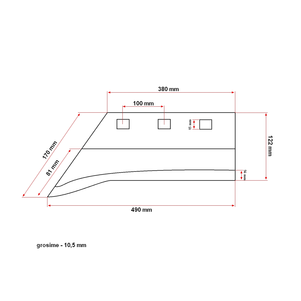 Brazdar plug cu cioc tip PP4 sormaitat model Ucraina - imagine 4